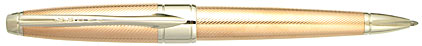 Stylo bille Apog�e or rose et platine de Cross, cliquez pour plus de d�tails sur ce stylo...