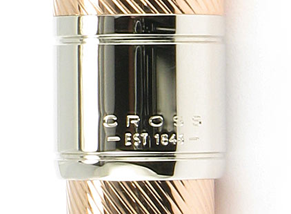 Stylo bille Apog�e or rose et platine de Cross - photo 4