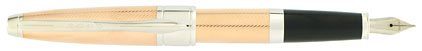 Stylo plume Apog�e or rose et platine de Cross, cliquez pour plus de d�tails sur ce stylo...