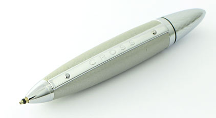 Mini stylo bille Gris Argent Autocross de Cross - photo.