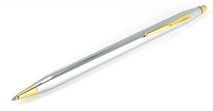 Stylo bille Century Classic Chrome attributs dor�s de Cross - photo.