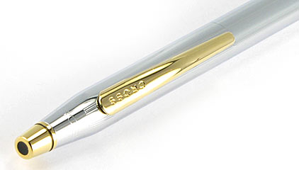 Stylo bille Century Classic Chrome attributs dor�s de Cross - photo 2