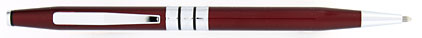 Stylo bille titan laqu� rouge Spire de Cross, cliquez pour plus de d�tails sur ce stylo...