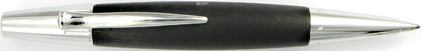 Le stylo bille E-Motion Bois de poirier Nuit et chrome de Faber-Castell
