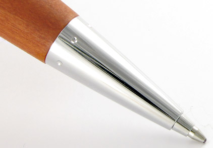 Le stylo bille E-Motion poirier d'automne chrom� de Faber-Castell - photo.