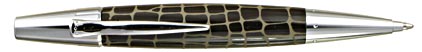Le stylo bille E-Motion R�sine marron type croco de Faber-Castell, cliquez pour plus de d�tails sur ce stylo...