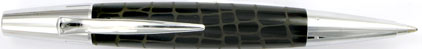 Le stylo bille E-Motion R�sine noire type croco de Faber-Castell, cliquez pour plus de d�tails sur ce stylo...