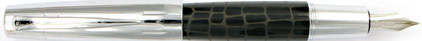 Le stylo plume E-Motion R�sine type croco de Faber-Castell, cliquez pour plus de d�tails sur ce stylo...