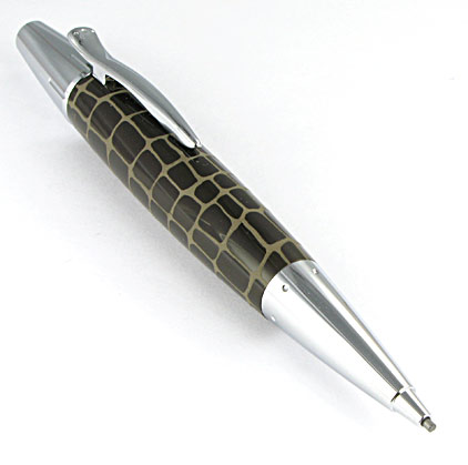 Le portemine E-Motion R�sine marron type croco de Faber-Castell - photo.