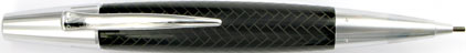 Le portemine E-Motion R�sine noire type parquet de Faber-Castell