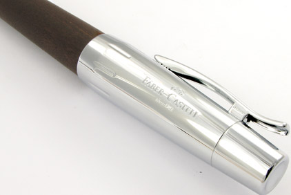 Le roller E-Motion Bois de poirier Moka et Chrome de Faber-Castell - photo 2