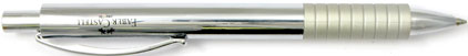 Le stylo bille Basic M�tal chrom� de Faber-Castell