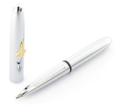Stylo bille Space Pen Bullet de Fisher chrom� avec navette et sans clip - SF 1007 - photo 3