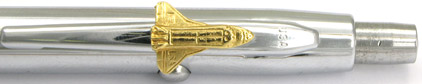 Stylo bille Space Pen SF 1104 Chrom� avec navette de Fisher - photo 5