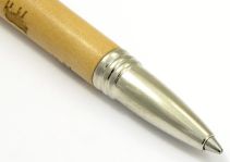Stylo bille Indigo Metalcap BUIS WOOD COW IN76B de Jean Pierre L�pine