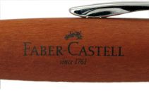 Le stylo bille E-Motion poirier d'automne chrom� de Faber-Castell