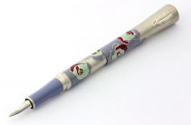 Stylo plume parme bordeaux N�o Roses de � In�s de la Fressange �