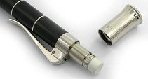 Stylo portemine Anello, Eb�ne plaqu� platine de Graf Von Faber-Castell