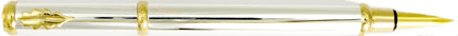 Stylo plume Silver attributs dor�s � In�s de la Fressange �, cliquez pour plus de d�tails sur ce stylo...