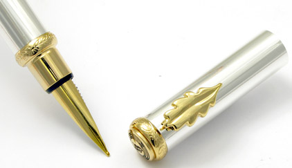 Stylo plume Silver attributs dor�s � In�s de la Fressange � - photo 4