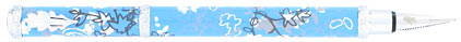 Stylo plume Feuillage bleu de � In�s de la Fressange �, cliquez pour plus de d�tails sur ce stylo...