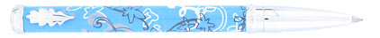Roller Feuillage bleu de � In�s de la Fressange �, cliquez pour plus de d�tails sur ce stylo...