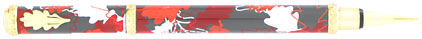 Stylo plume Herbarium gris/rouge de � In�s de la Fressange �