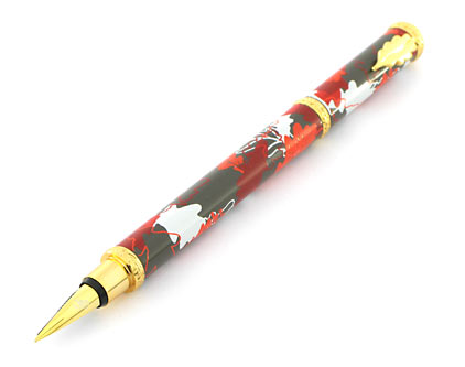 Stylo plume Herbarium gris/rouge de � In�s de la Fressange � - photo.