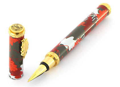 Stylo plume Herbarium gris/rouge de � In�s de la Fressange � - photo 2