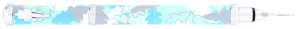 Stylo plume Herbarium turquoise de � In�s de la Fressange �, cliquez pour plus de d�tails sur ce stylo...