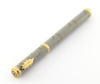 Stylo plume gris marron Je t'aime � Ines de la Fressange � - photo 3