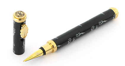 Stylo plume noir blanc Je t'aime � Ines de la Fressange � - photo 3