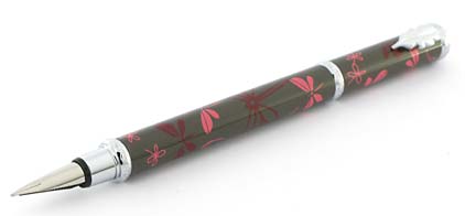 Stylo plume Libellule gris rose de � In�s de la Fressange � - photo.