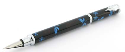 Stylo plume Libellule noir bleu de � In�s de la Fressange � - photo.