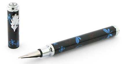 Stylo plume Libellule noir bleu de � In�s de la Fressange � - photo 2