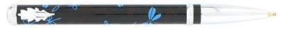 Roller Libellule noir bleu de � In�s de la Fressange �, cliquez pour plus de d�tails sur ce stylo...