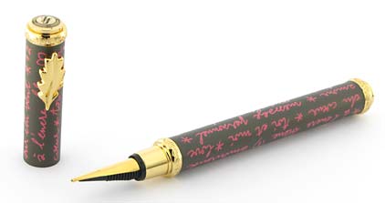Stylo plume Message marron rose de � In�s de la Fressange � - photo 2