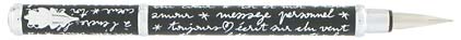 Stylo plume Message noir blanc de � In�s de la Fressange �
