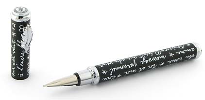 Stylo plume Message noir blanc de � In�s de la Fressange � - photo 2