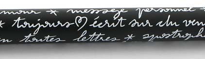 Stylo plume Message noir blanc de � In�s de la Fressange � - photo 4