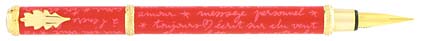 Stylo plume Message rouge rose de � In�s de la Fressange �, cliquez pour plus de d�tails sur ce stylo...