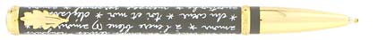 Roller Message gris blanc de � In�s de la Fressange �, cliquez pour plus de d�tails sur ce stylo...