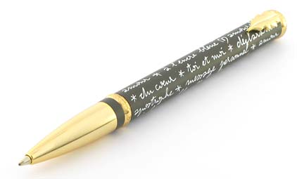 Roller Message gris blanc de � In�s de la Fressange � - photo.