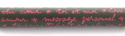 Roller Message marron rose de � In�s de la Fressange � - photo 4