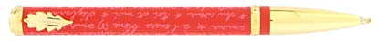 Roller Message rouge rose de � In�s de la Fressange �, cliquez pour plus de d�tails sur ce stylo...