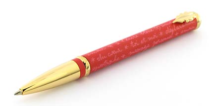Roller Message rouge rose de � In�s de la Fressange � - photo.