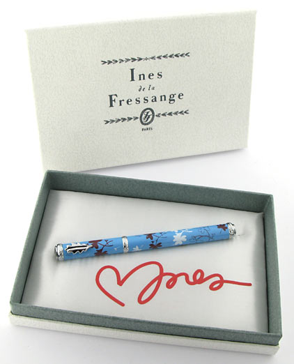 Stylo plume bleu Porte-Bonheur � Ines de la Fressange � - photo 7