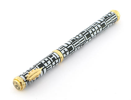 Stylo plume noir blanc S�maphore � Ines de la Fressange � - photo 2