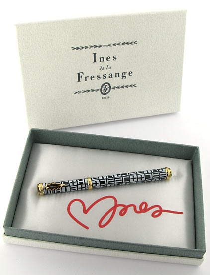 Stylo plume noir blanc S�maphore � Ines de la Fressange � - photo 7