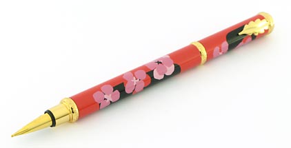 Stylo plume Summer Flower Red de � In�s de la Fressange � - photo.
